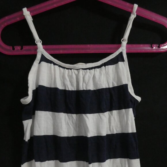 H&M | 8-9 years | Navy Blue and White Striped Romper | Pockets - Picture 11 of 16
